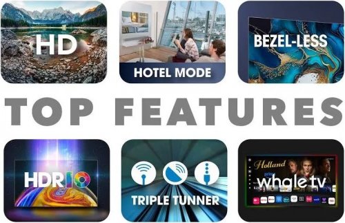 TV Led Smart Tech Hd 32 Smart-TV Whale OS 32hh01k