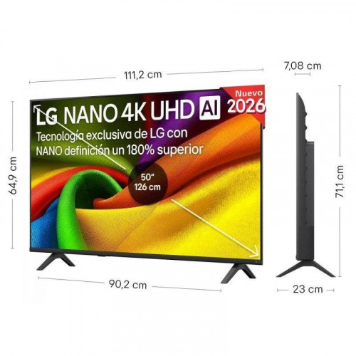 TV LG NANO 4K UHD AI 50NU8E0B3LA 50