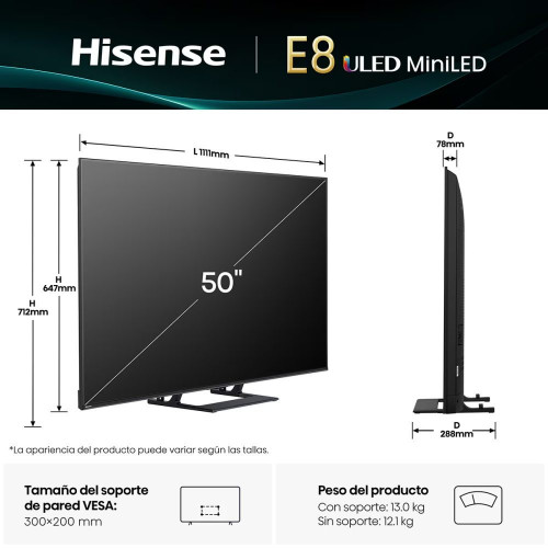 TV MiniLED 126 cm (50