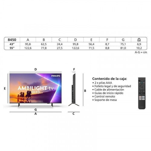 TV Philips QLED 55PUS8450 55