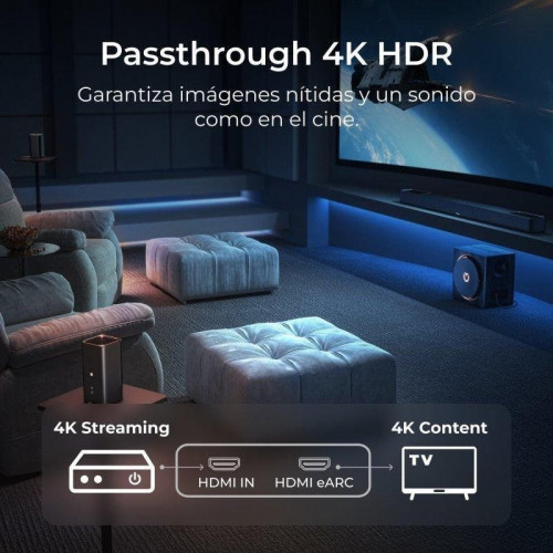 Ultimea Barra de Sonido Skywave Serise 5.1.4 760W HDMI eARC Bluetooth 5.4 Dolby Atmos