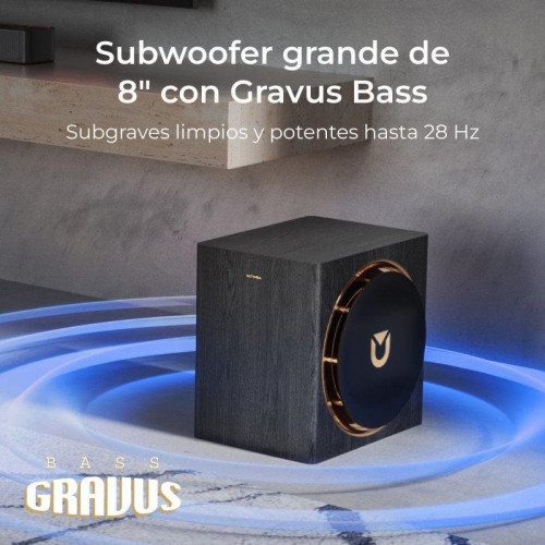 Ultimea Barra de Sonido Skywave Serise 5.1.4 760W HDMI eARC Bluetooth 5.4 Dolby Atmos