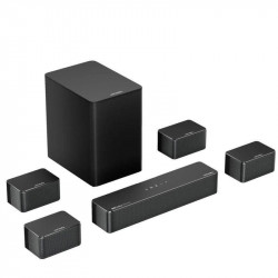 Ultimea Poseidon D80 Barra de Sonido 7.1 Canales Dolby Atmos con Subwoofer y 4 Altavoces con Cable