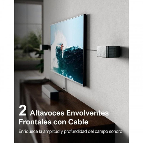 Ultimea Poseidon D80 Barra de Sonido 7.1 Canales Dolby Atmos con Subwoofer y 4 Altavoces con Cable