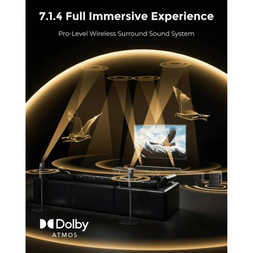 ULTIMEA Skywave X100 Dual 9.2.6 Dolby Atmos Surround Soundbar US