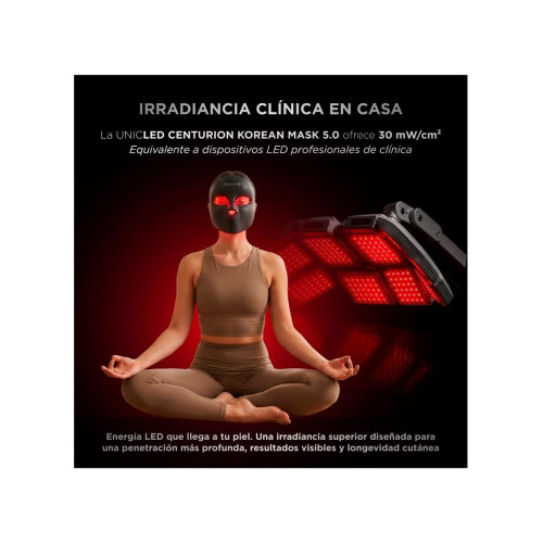 Unicled Centurion Korean Mask 5.0 Máscara Facial Con Tecnología Led Nir Ia