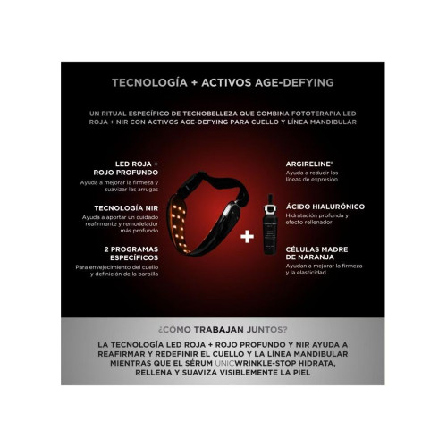 Unicled Neck & Chin Mask Dispositivo Rejuvenecedor Con Tecnología Led