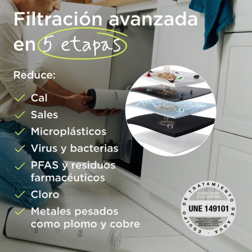 Unidad de ósmosis BRITA mypure Green RO 600 GPD con grifo 5 etapas 600GPD