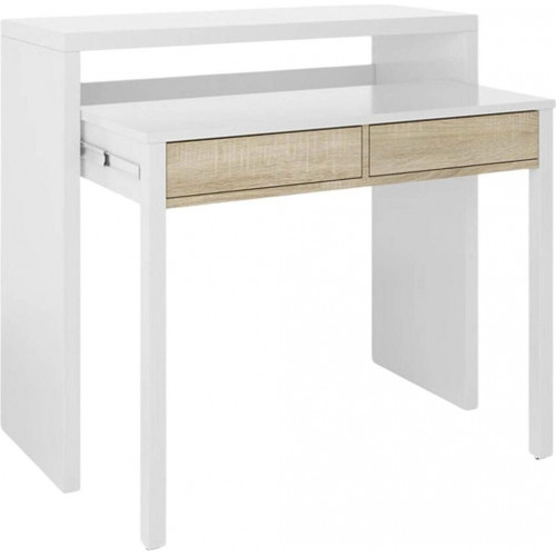 Usinestreet Extendable Desk Clea White