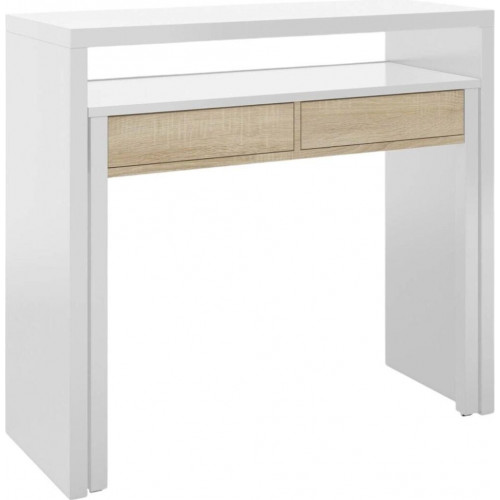 Usinestreet Extendable Desk Clea White