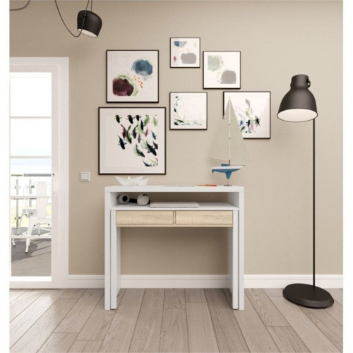 Usinestreet Extendable Desk Clea White