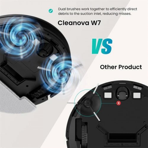 Vactidy Vactidy Cleanova W7 Robot Aspiradora Succión potente de 4000Pa