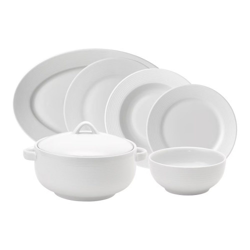 Vajilla 55 piezas Iria New Pontesa Blanco