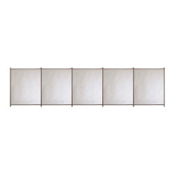 Valla de seguridad desmontable de poliéster / PVC arena 125x500 cm