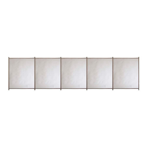 Valla de seguridad desmontable de poliéster / PVC arena 125x500 cm