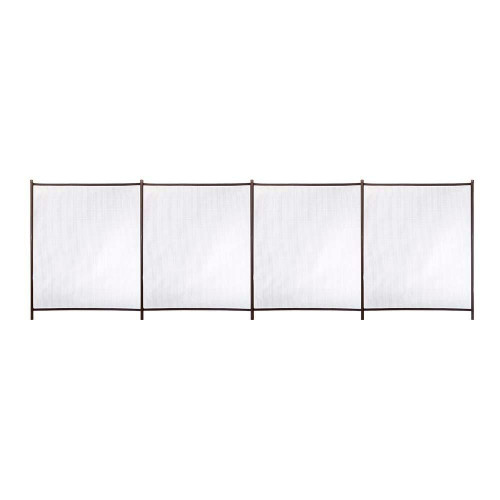 Valla de seguridad desmontable de poliéster / PVC marrón 125x400 cm