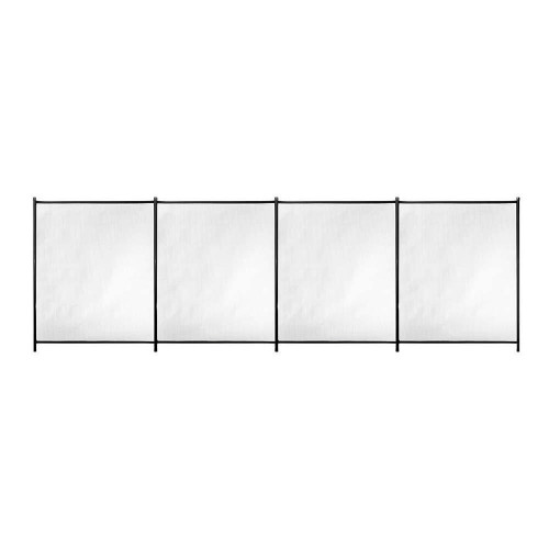 Valla de seguridad desmontable de poliéster / PVC negro 125x400 cm