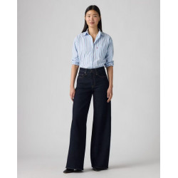 Vaquero recto de mujer 728™ High Rise Wide Leg Azul marino