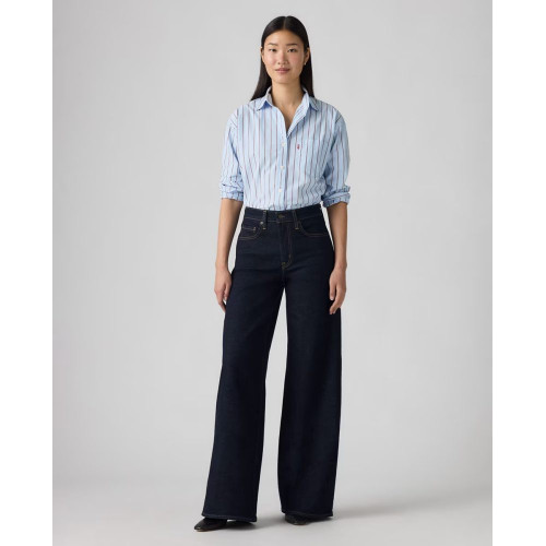 Vaquero recto de mujer 728™ High Rise Wide Leg Azul marino