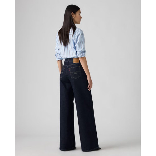 Vaquero recto de mujer 728™ High Rise Wide Leg Azul marino