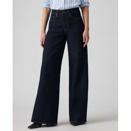 Vaquero recto de mujer 728™ High Rise Wide Leg Azul marino