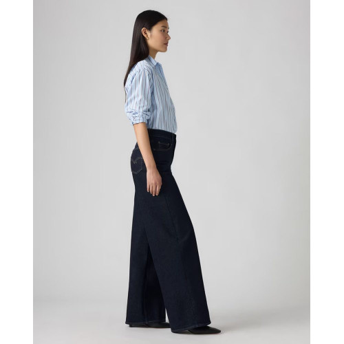 Vaquero recto de mujer 728™ High Rise Wide Leg Azul marino