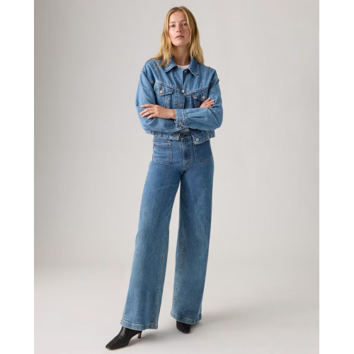 Vaquero recto de mujer 728™ Tailored High Rise Wide Leg Azul