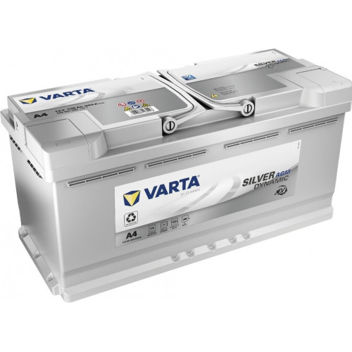 VARTA A4 Silver Dynamic AGM 12V 105Ah