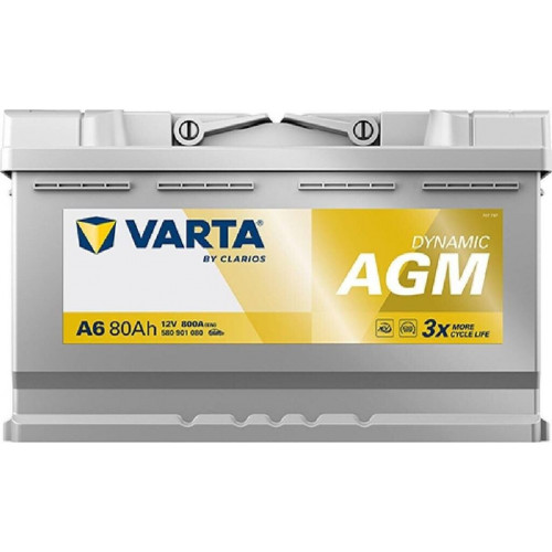 VARTA A6 Silver Dynamic AGM 12V 80Ah