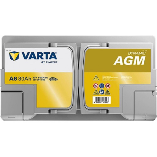VARTA A6 Silver Dynamic AGM 12V 80Ah