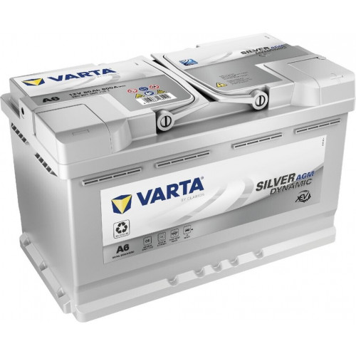 VARTA A6 Silver Dynamic AGM 12V 80Ah
