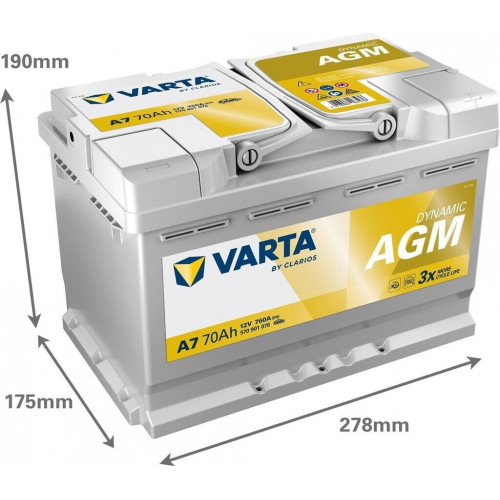 VARTA A7 Dynamic AGM E39