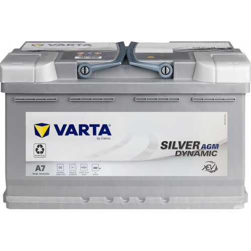 VARTA A7 Silver Dynamic AGM 12V 70Ah