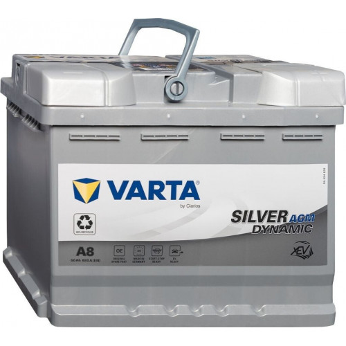 VARTA A8 Silver Dynamic AGM 12V 60Ah