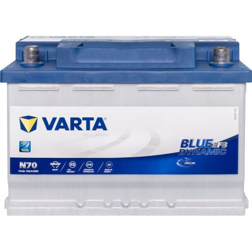 VARTA Blue Dynamic EFB 12V 70Ah N70
