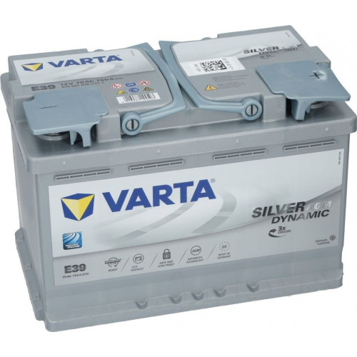 VARTA Silver Dynamic AGM 12V 70Ah E39