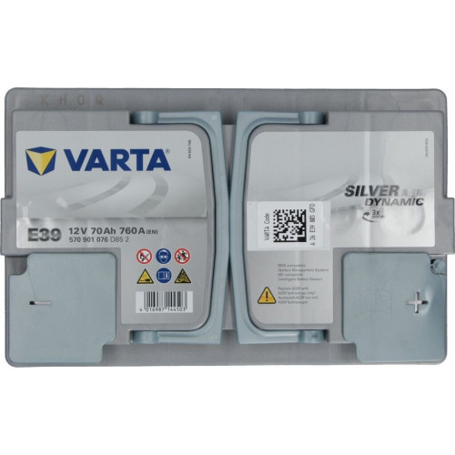 VARTA Silver Dynamic AGM 12V 70Ah E39