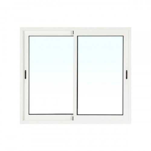 Ventana aluminio ISOXA blanca corredera de 120x100cm