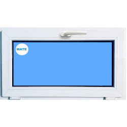 Ventana PVC 1000X500 Blanca Oscilante Vidrio Mate
