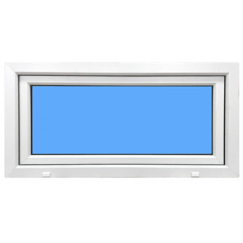 Ventana PVC 1000X500 Blanca Oscilante Vidrio Mate