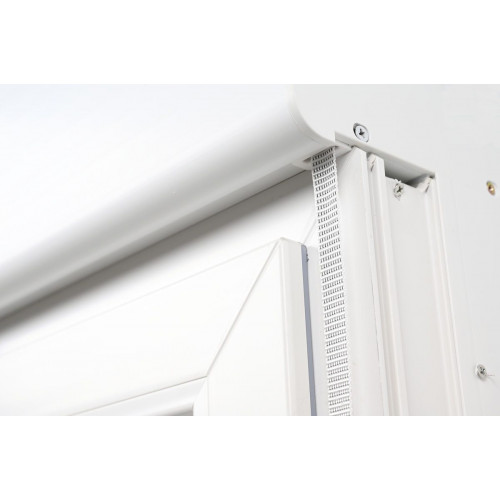 Ventana PVC 100x139cm oscilobatiente blanca Isoxa doble acristalamiento transparente 4/16/4 bajo emisivo con persiana