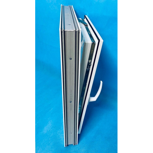 Ventana PVC 600x800 Blanca Oscilobatiente Derecha Vidrio Mate