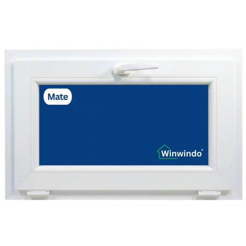 Ventana PVC Reforzado 800x500 Blanca Oscilante | Mate – Perfil Aluplast