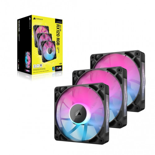 VENTILADOR CAJA CORSAIR RX RGB SERIES iCUE LINK RX120 RGB TRIPLE PACK CO-9051018-WW