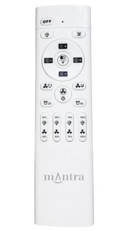 Ventilador de techo blanco con luz Nature