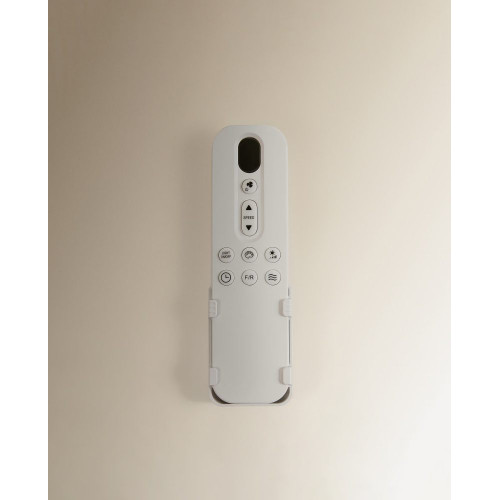 Ventilador de techo con luz LED y motor DC Blanco Fornells EuroVolter Natural