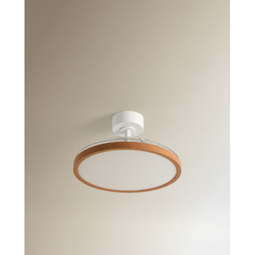 Ventilador de techo con luz LED y motor DC Menorca Natural