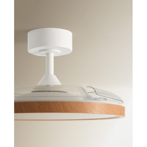 Ventilador de techo con luz LED y motor DC Menorca Natural