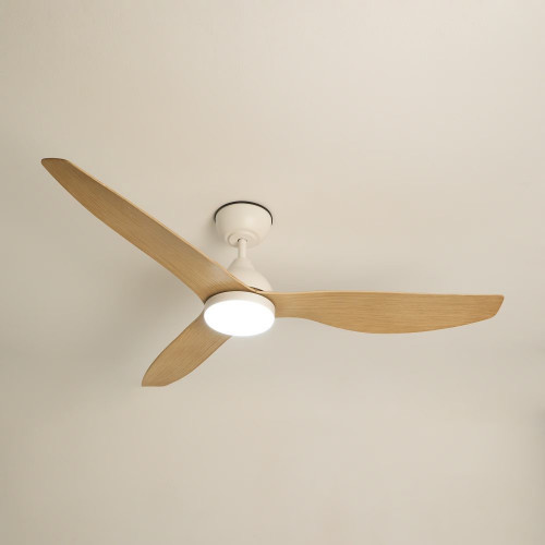 Ventilador de techo con luz LED y motor DC Natural New Tull Sulion Natural
