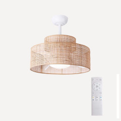 Ventilador de techo con luz LED y motor DC Nilo EuroVolter Natural